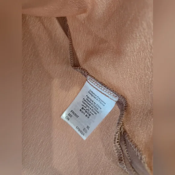 ETAM Lace Trim Cami Top GREY BROWN Coffee Size XL - Picture 3 of 3